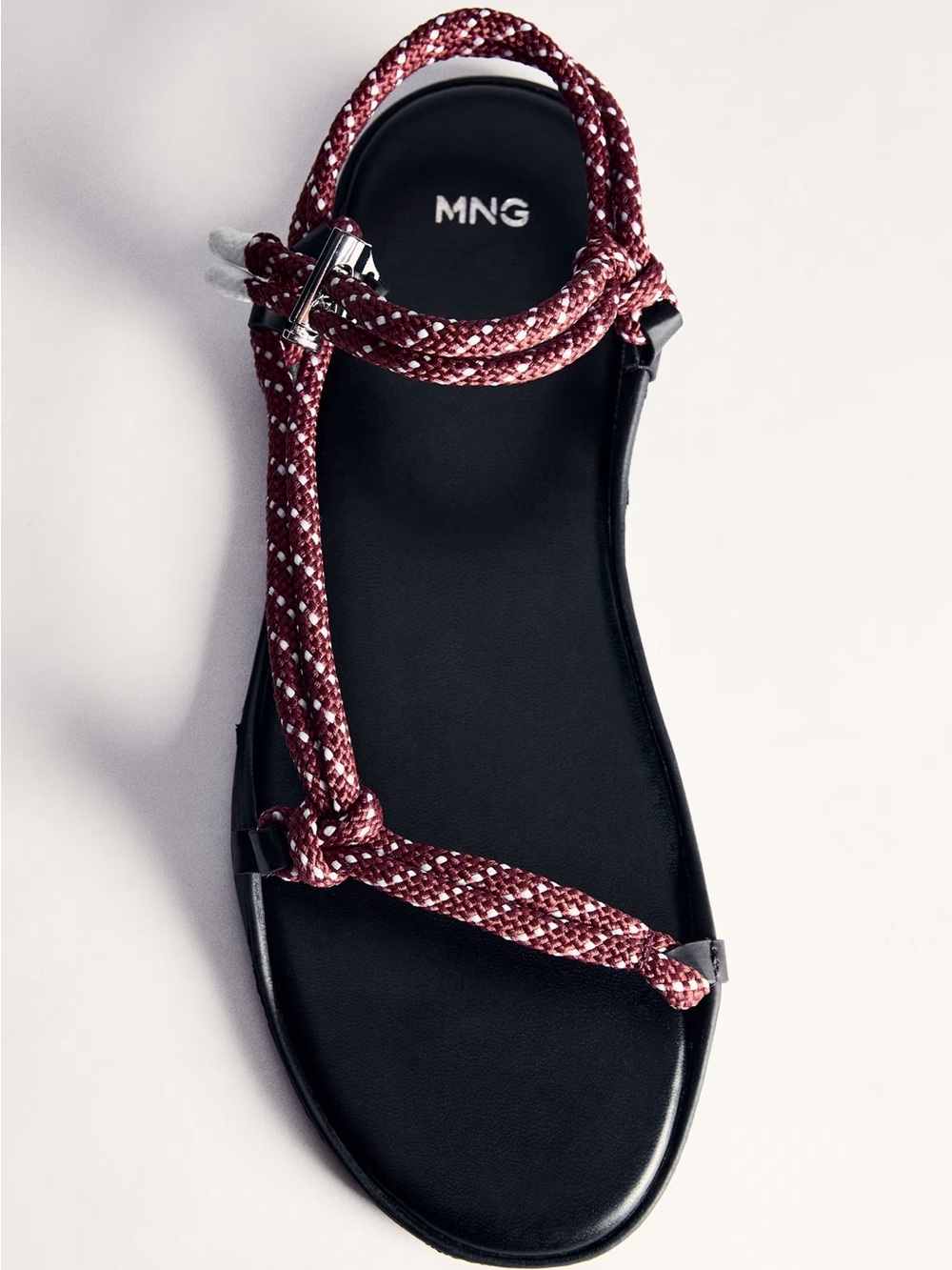 Mango Cord Flat Sandals